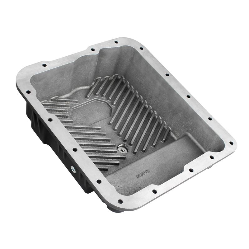 aFe Power Transmission Pan Black w/ Machined Fins (46-70242)