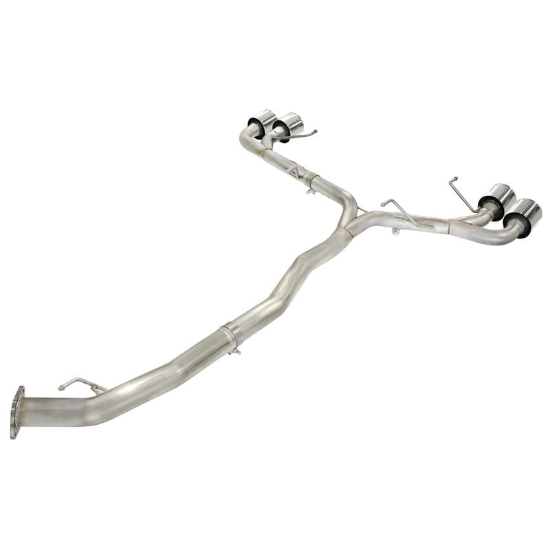 Takeda 3 IN to 2-1/2 IN 304 Stainless Steel Cat-Back Exhaust System w/Polish Tip (49-36108-P)