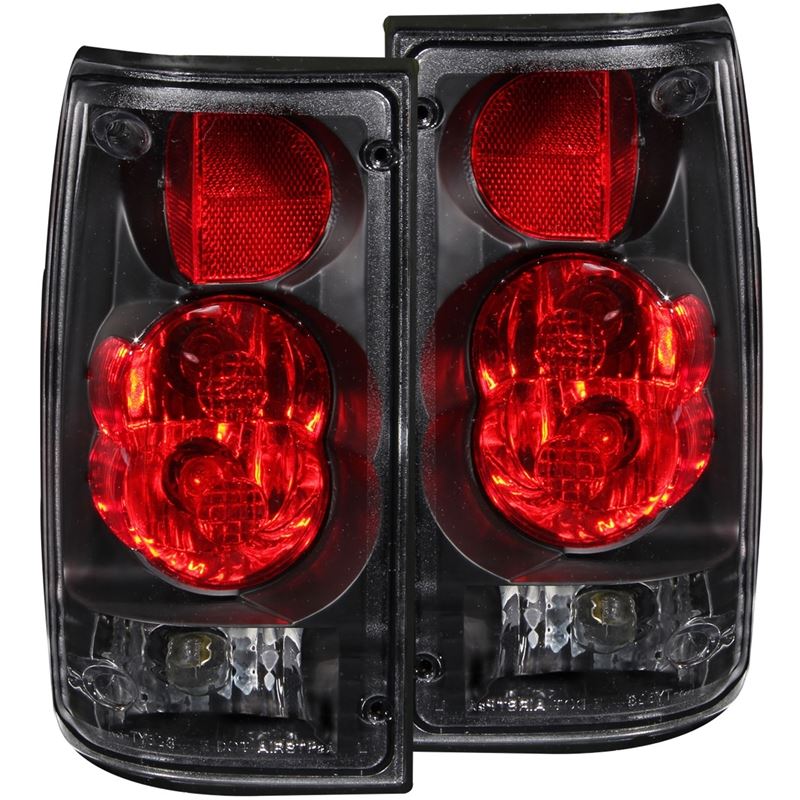 ANZO USA 1989-1995 Toyota Pickup Taillights Black (211132)