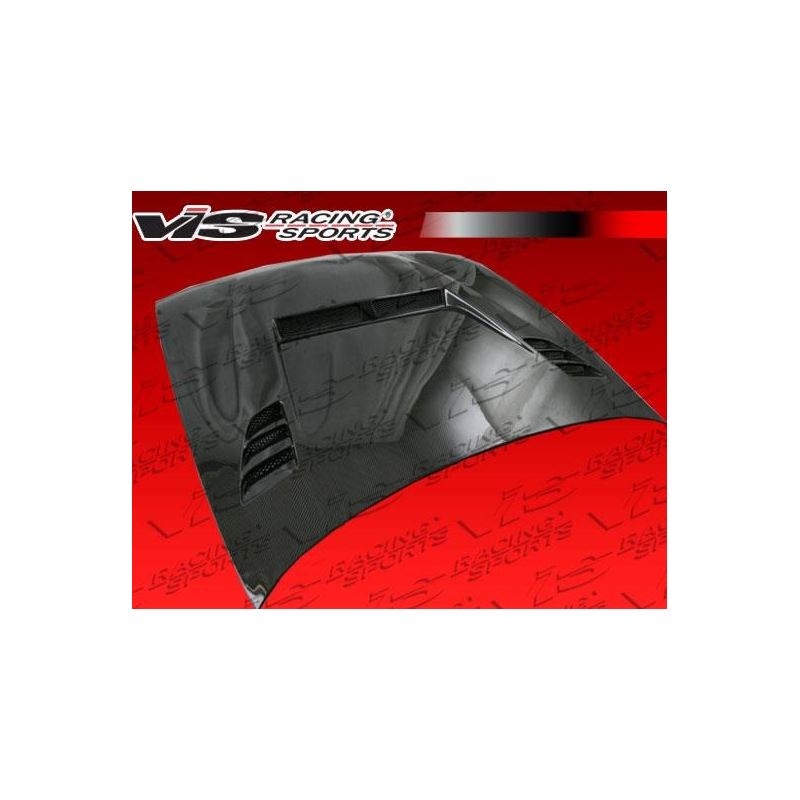 VIS Racing JS 2 Style Black Carbon Fiber Hood (97NS2402DJS2-010C)