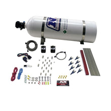 Load image into Gallery viewer, Nitrous Express GM LT1/LS1 Pro Piranha Nozzle Gas Nitrous Kit w/15lb Bottle (80010-15)