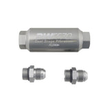 Deatschwerks -8AN, 10 micron, 70mm compact in-line fuel filter kit (8-03-70C-010K-8)