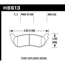 Load image into Gallery viewer, Hawk Performance LTS Brake Pads (HB613Y.589)