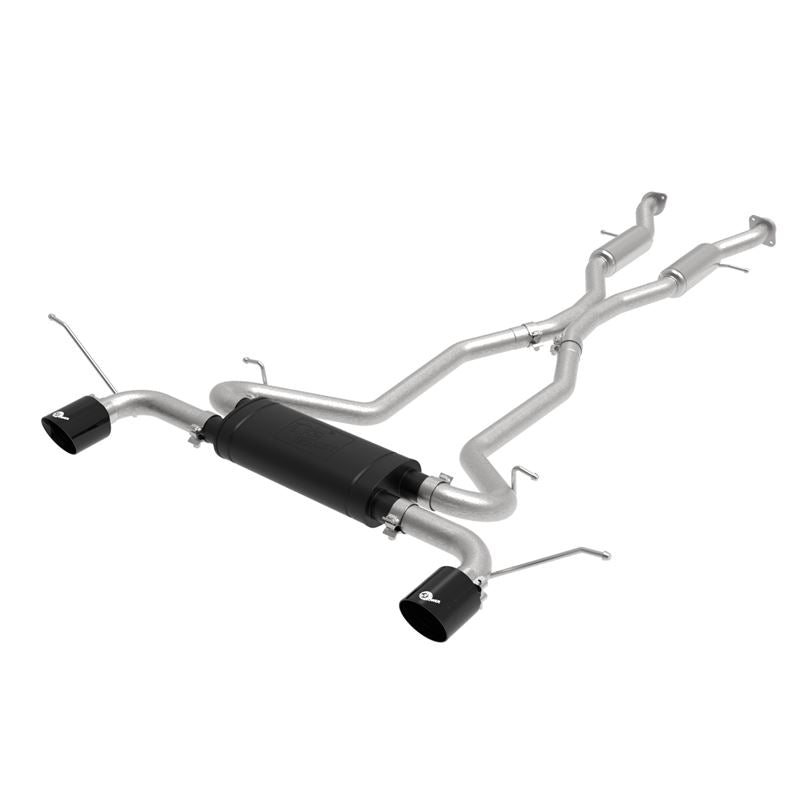 aFe Vulcan Series 3 IN 304 Stainless Steel Cat-Back Exhaust System Black (49-38085-B)