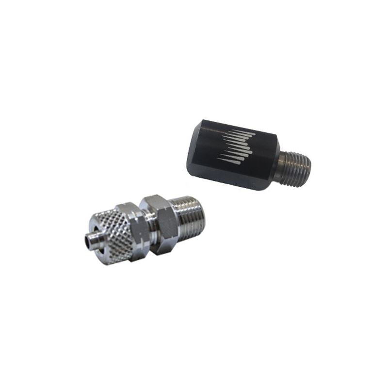 Snow Performance 90 Degree Nozzle Holder (1/8in. NPT to 1/4in. OD Tube) - Black (SNO-809-QC)