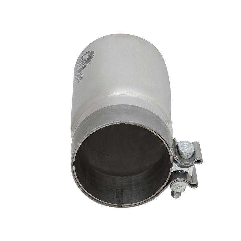 aFe MACH Force-Xp 304 Stainless Steel Clamp-on Exhaust Tip Polished Right Side Exit (49T35404-P07)