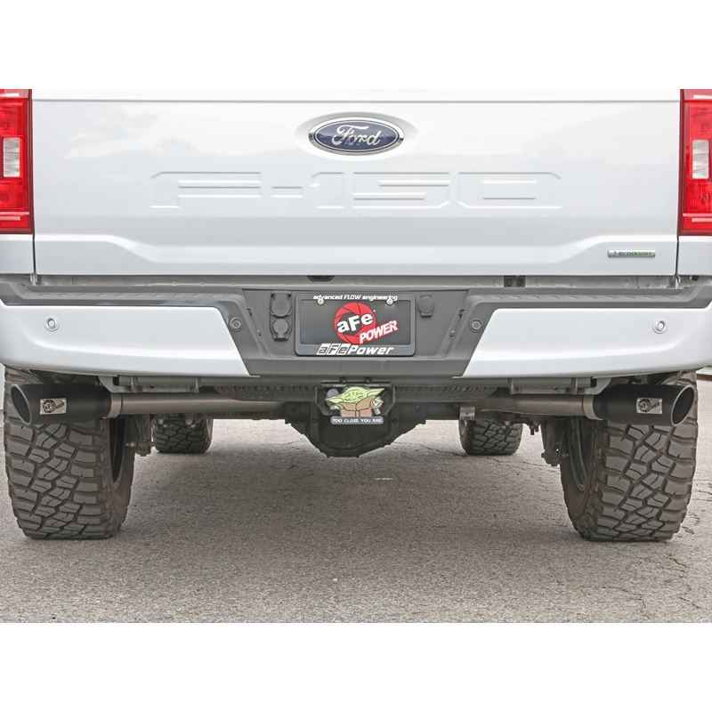 aFe Vulcan Series 3 IN 304 Stainless Steel Cat-Back Exhaust System w/Black Tip for 2021-2021 Ford F-150(49-33126-B)