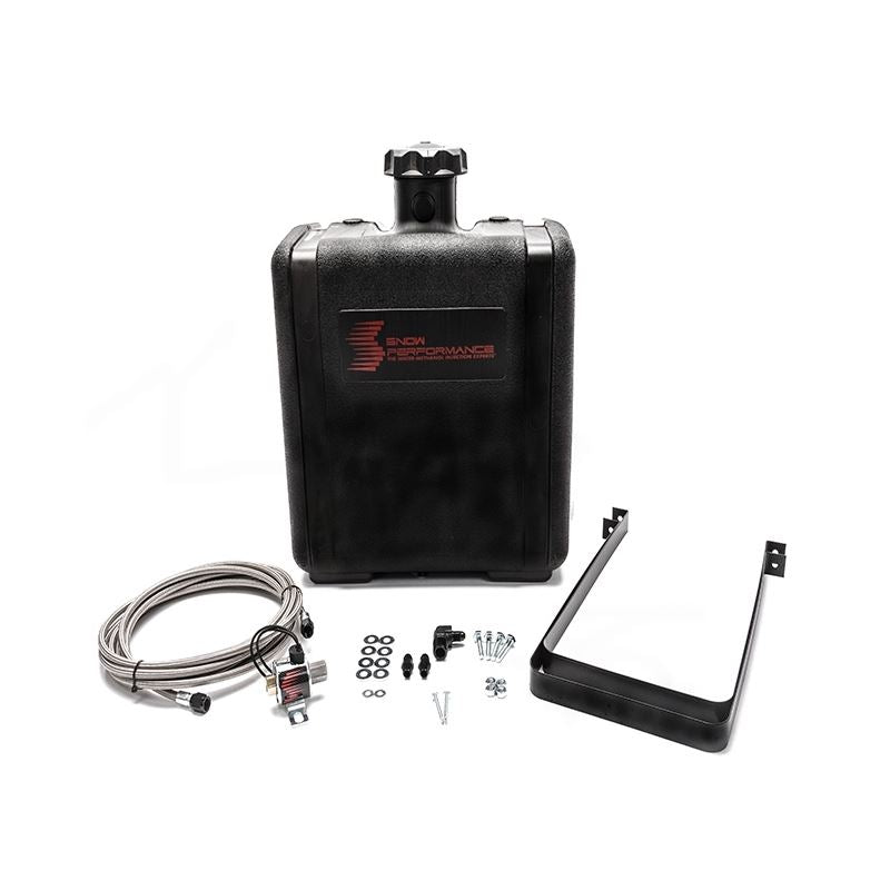 Snow Performance Water Tank Upgrade 7gal (w/Braided SS Line/Brackets/Solenoid/4AN Fittings) (SNO-40016-BRD)