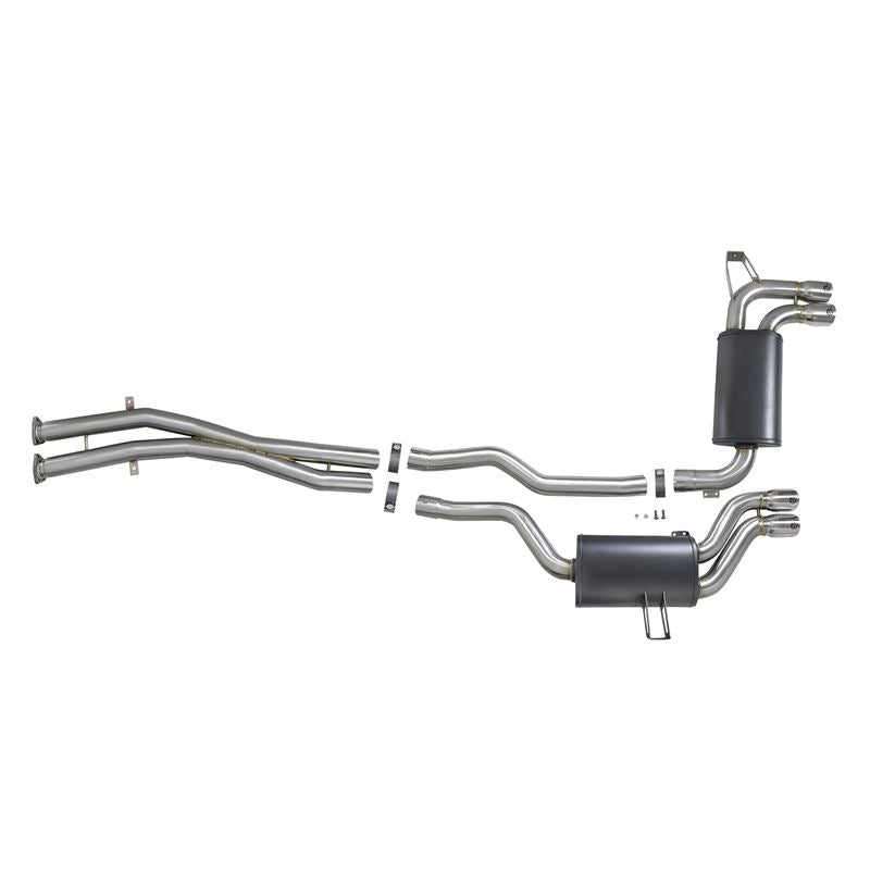 aFe MACH Force-XP 2-1/2 IN 304 Stainless Steel Cat-Back Exhaust w/ Polished Tips (49-36344-P)