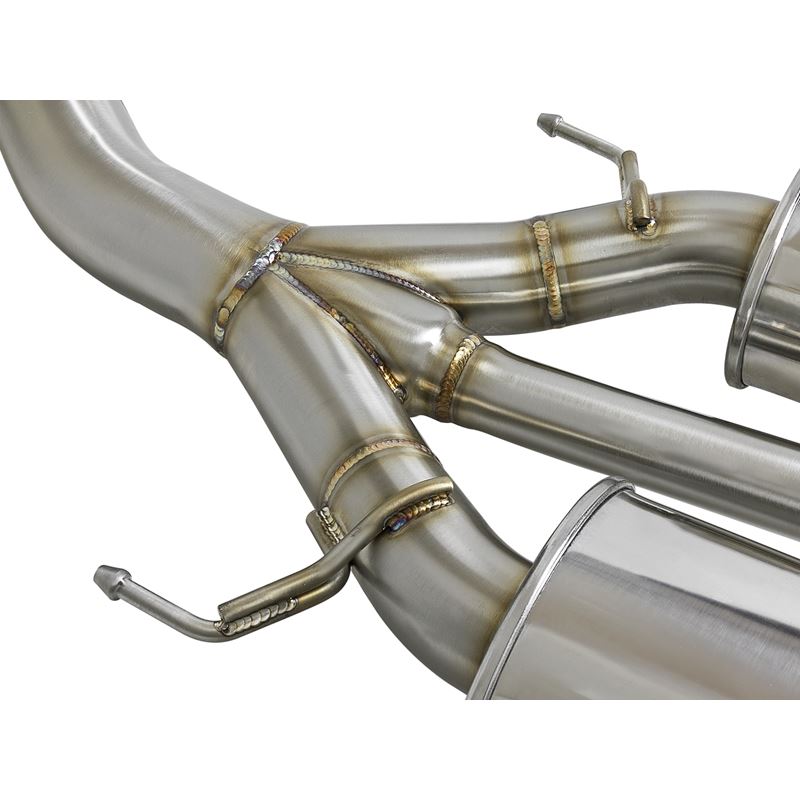 Takeda 3 IN 304 Stainless Steel Cat-Back Exhaust System w/ Black Tips (49-36623-B)