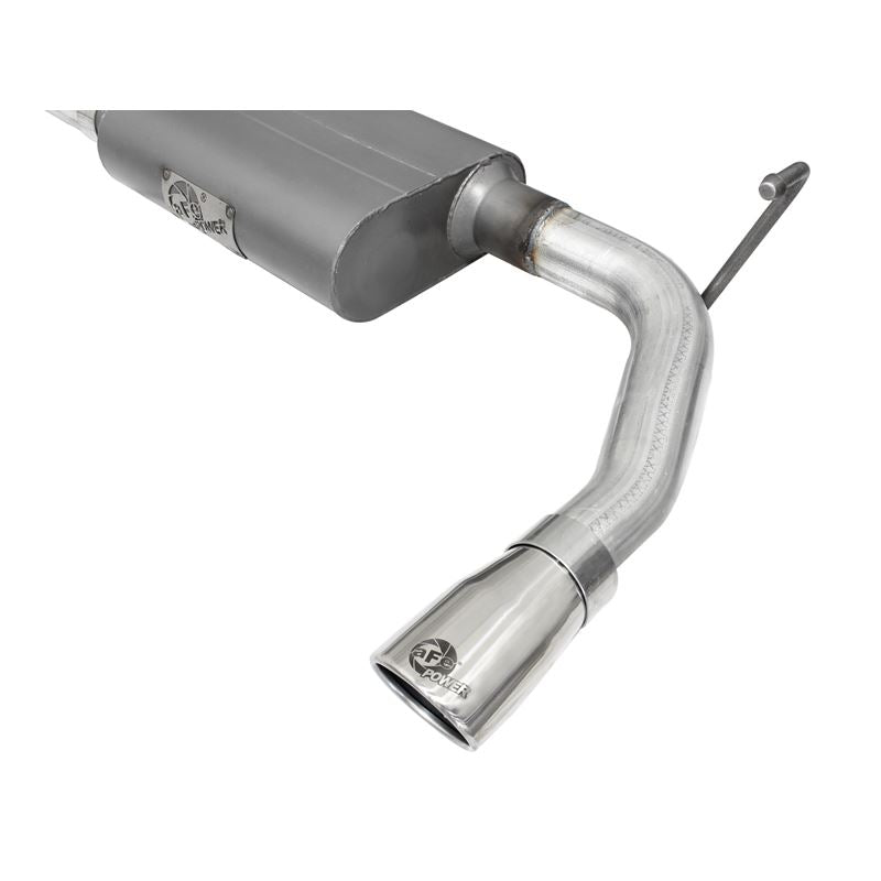 aFe Scorpion 2-1/2 IN Aluminized Steel Cat-Back Exhaust System w/ Polished Tip (49-08045-P)