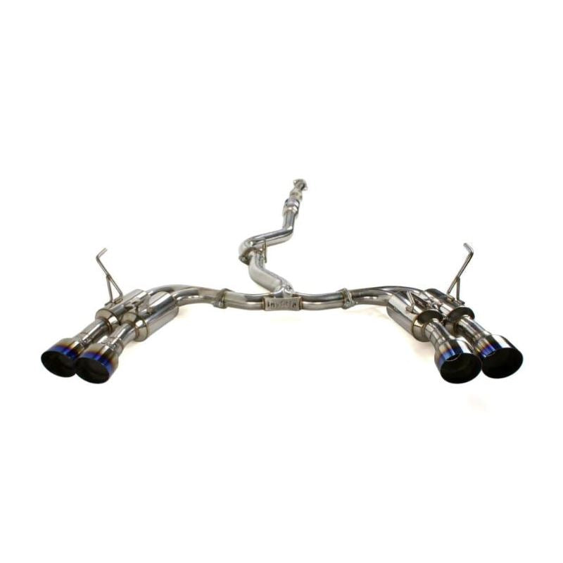 Invidia Gemini Single Layer Quad Titanium Tip Cat-Back Exhaust for 2022+ Subaru WRX (HS22WRXGM4ST)