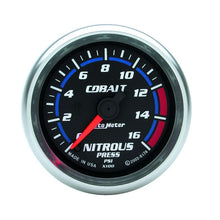 Load image into Gallery viewer, AutoMeter 2-1/6in Cobalt Nitrous Pressure Gauge 0-1600PSI Digital Steppe Motor (6174)