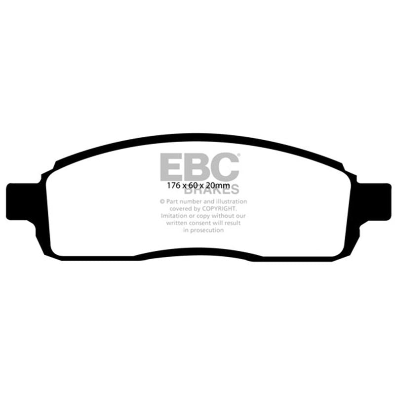 EBC Yellowstuff Street And Track Brake Pads (DP41696/2R)