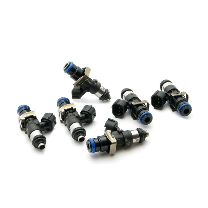 Deatschwerks Bosch EV14 Universal 48mm/14mm matched set of 6 injectors 220 lb/hr (16S-12-2200-6)