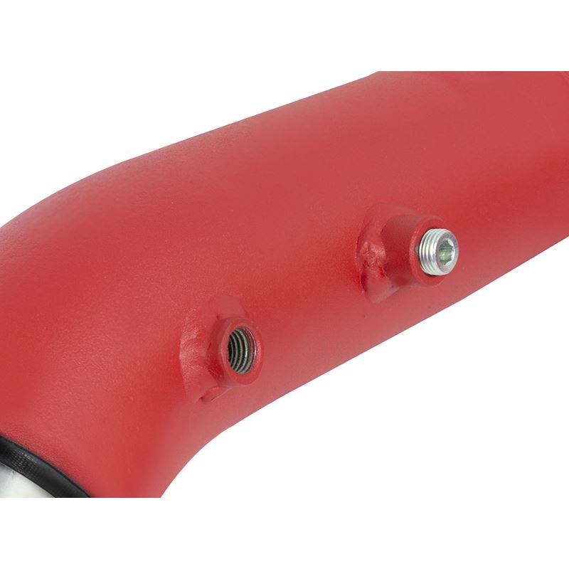 aFe BladeRunner 2-1/2 IN Aluminum Hot Charge Pipe Red (46-20268-R)