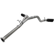 Load image into Gallery viewer, aFe Large Bore-HD 4 IN 409 Stainless Steel DPF-Back Exhaust System w/Black Tip (49-43065-B)