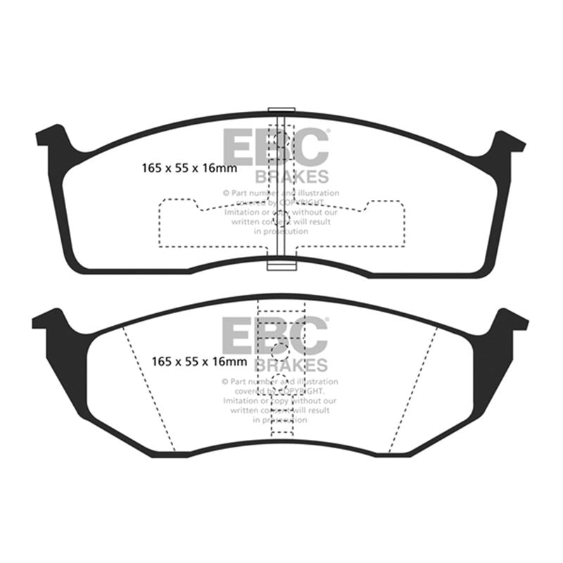 EBC Greenstuff 2000 Series Sport Brake Pads (DP21123)