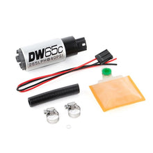 Load image into Gallery viewer, Deatschwerks DW65C series, 265lph compact fuel pump without mounting clips w/ universal install kit (9-651-1000)