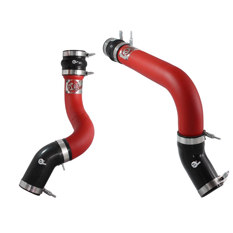 aFe BladeRunner 3 IN Aluminum Hot and Cold Charge Pipe Kit Red (46-20134-R)