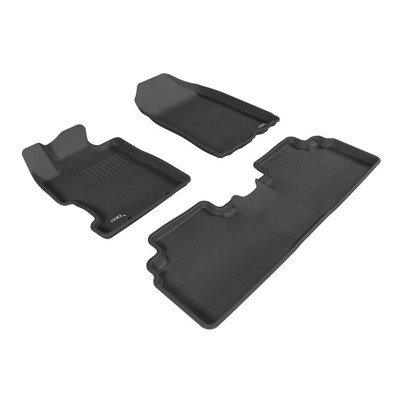 3D Maxpider KAGU Floor Mat, BLACK, 1ST ROW/2ND ROW (L1HD01201509)