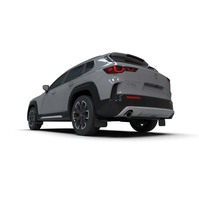 Rally Armor Black Mud Flap/Grey Logo for 2023-24 Mazda CX-50 (MF107-UR-BLK-GRY)