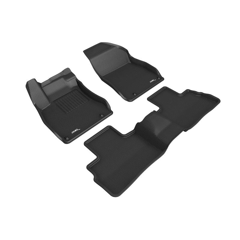 3D Maxpider KAGU Floor Mat, BLACK, 1ST ROW/2ND ROW (L1NS12901509)