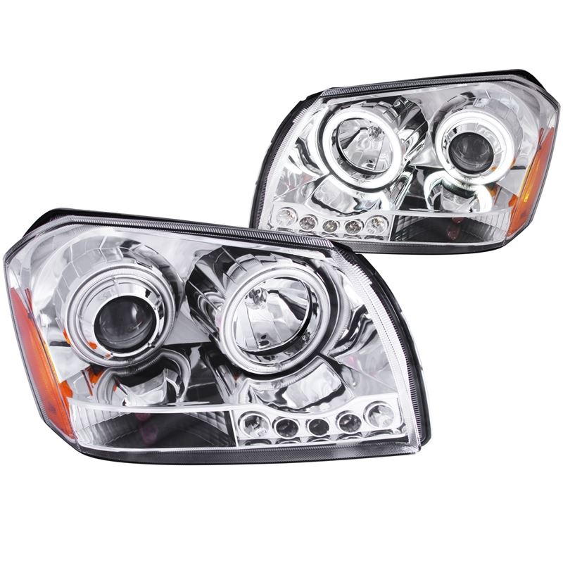 ANZO USA 2005-2007 Dodge Magnum Projector Headlights Chrome (121219)