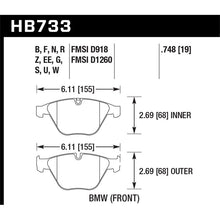 Load image into Gallery viewer, Hawk Performance Performance Ceramic Brake Pads (HB733Z.748)