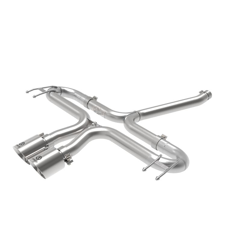 Takeda 2-1/2 IN 304 Stainless Steel Axle-Back Exhaust System w/ Polished Tips (49-36625-P)