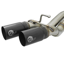 Load image into Gallery viewer, aFe Rebel Series 3 IN Cat-Back Exhaust System w/ Dual Mid-Side Exit Black Tips (49-46032-B)