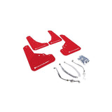 Rally Armor Red Mud Flap/White Logo for 2012-2019 Fiat 500 (MF25-UR-RD/WH)