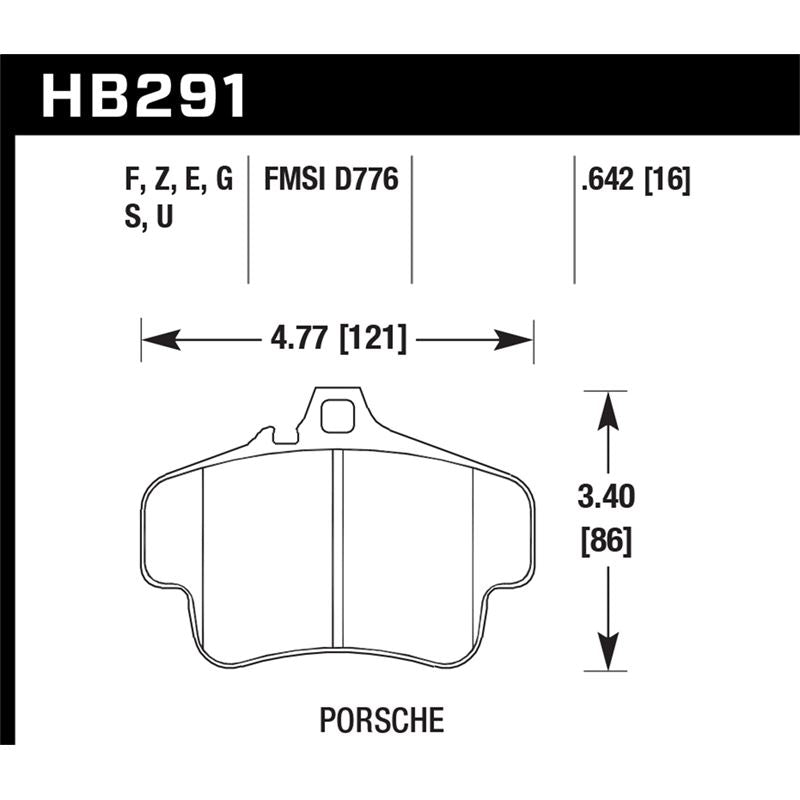 Hawk Performance HT-10 Brake Pads (HB291S.642)