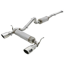 Load image into Gallery viewer, aFe Rebel Series 2-1/2 IN 409 Stainless Steel Cat-Back Exhaust w/ Polished Tips (49-48062-P)