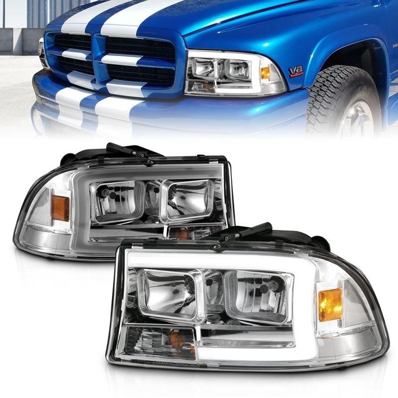 ANZO USA Crystal Headlight for Dodge Dakota 97-04, Durango 98-03 (111592)