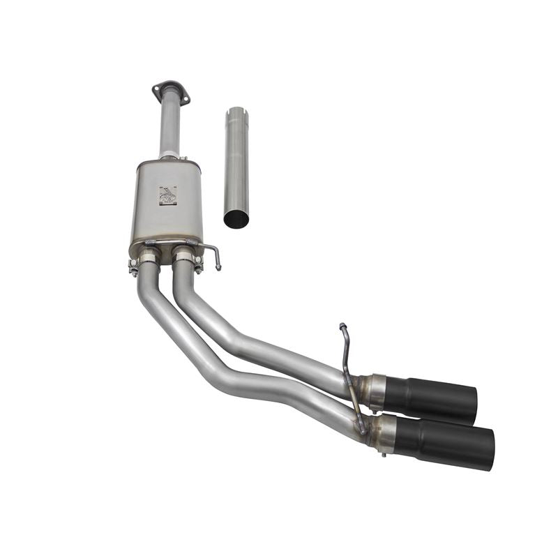 aFe Rebel Series 3 IN to 2-1/2 IN 409 Stainless Steel Cat-Back Exhaust w/Black Tip (49-43081-B)