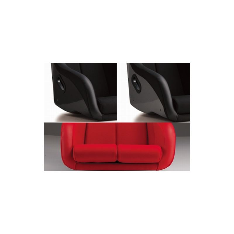 Bride ZETA IV Bucket Seat, Red, FRP (HA1BSF)