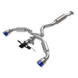 aFe Power Gemini XV 3in to 2-1/2in Cat Back Exhaust w/ Blue Flame Tips for 23-24 Toyota GR Corolla L3 1.6L (t) (49-36067-L)