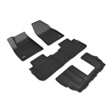 3D Maxpider KAGU Floor Mat, BLACK, 1ST ROW/2ND ROW/3RD ROW (L1CD02201509)