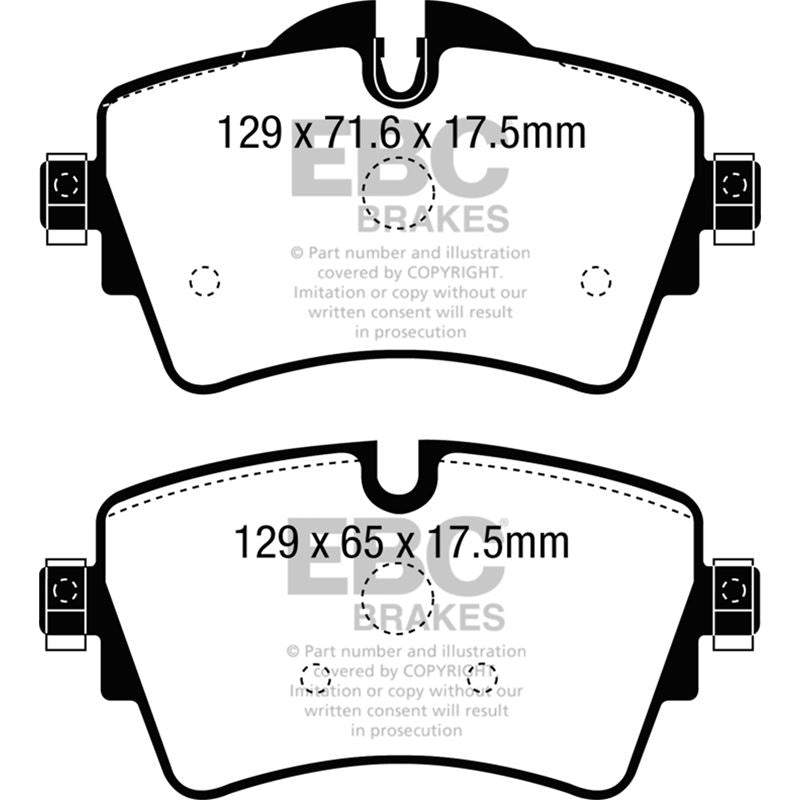 EBC Redstuff Ceramic Low Dust Brake Pads (DP32227C)