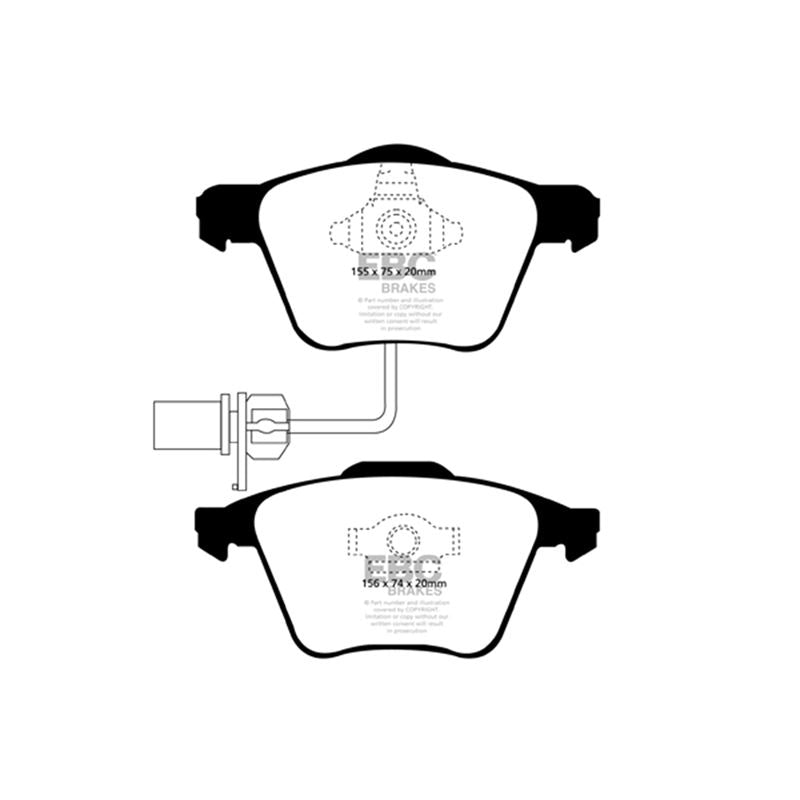 EBC Greenstuff 2000 Series Sport Brake Pads (DP21495)