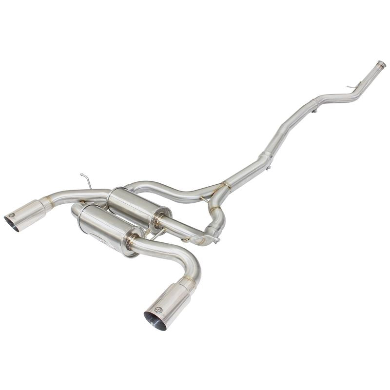 aFe MACH Force-Xp 2-1/2in 304 Stainless Steel Cat-Back Exhaust System w/Polished Tip (49-36326-P)