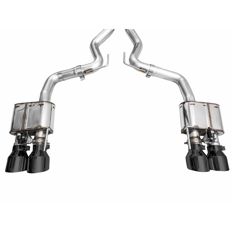 AWE SwitchPath Catback Exhaust w/ Quad Diamond Black Tips for 2024 Ford Mustang GT Fastback S650 RWD (3025-43650)