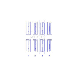 King Engine Bearings Main Bearing Set for 1972-1973 Mercury Capri (MB 431SI)