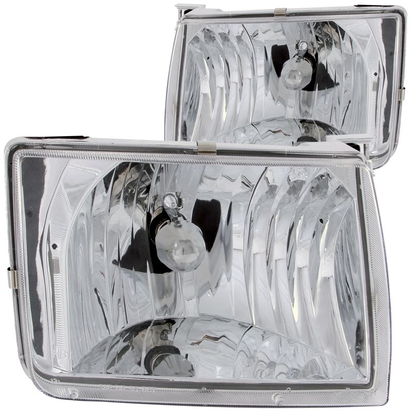 ANZO USA 1998-2000 Nissan Frontier Crystal Headlights Chrome (111049)