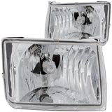 ANZO USA 1998-2000 Nissan Frontier Crystal Headlights Chrome (111049)