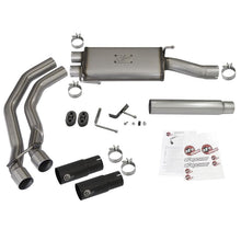 Load image into Gallery viewer, aFe Rebel Series 3 IN to 2-1/2 IN 409 Stainless Steel Cat-Back Exhaust w/Black Tip (49-43079-B)