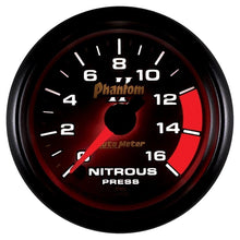 Load image into Gallery viewer, AutoMeter Phantom II 2-1/16in 0-1600 PSI Electrical Nitrous Pressure Gauge (7574)