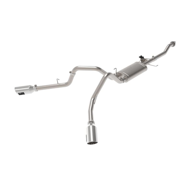 aFe Gemini XV 3 IN 304 Stainless Steel Cat-Back Exhaust System w/ Cut-Out Polished for 2020-2021 Ford F-150(49-33123-P)