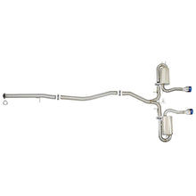 Load image into Gallery viewer, Takeda 3 IN 304 Stainless Steel Cat-Back Exhaust System w/ Blue Flame Tip (49-36621-L)